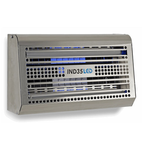 LED light fixture with 'IND35LED' branding on a white background